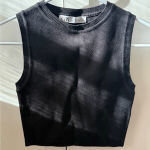 Zara Black Knit Top